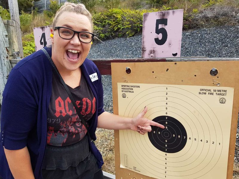 SSAA Open Day 2019 - Caley gets one in the black