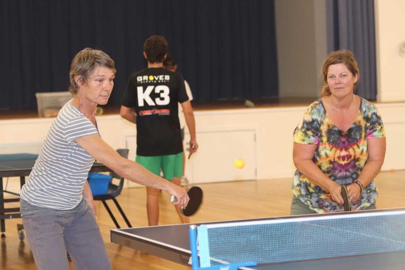 Denise and Sally had lots of fun last year with table tennis - Wednesday competitions have just started back after the break