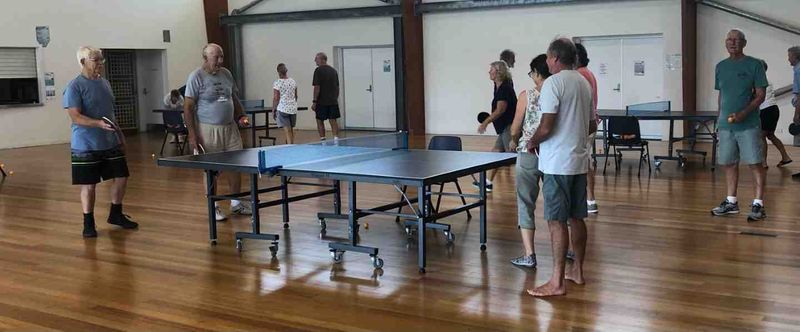 Every Wednesday 8 to 10am, come to the Rainbow Beach Community Centre for some friendly and competitive table tennis. It’s on