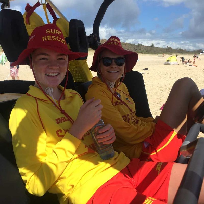 Elizabeth White and Kate Gilmore took a break from patrolling to attend a SLSC youth program