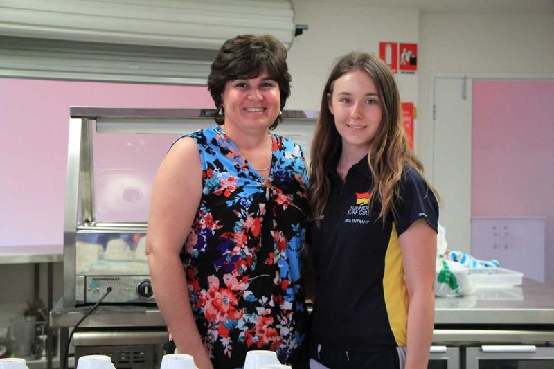 Elizna Smit and her mum Doret put on a Devonshire Tea at the Spring Festival