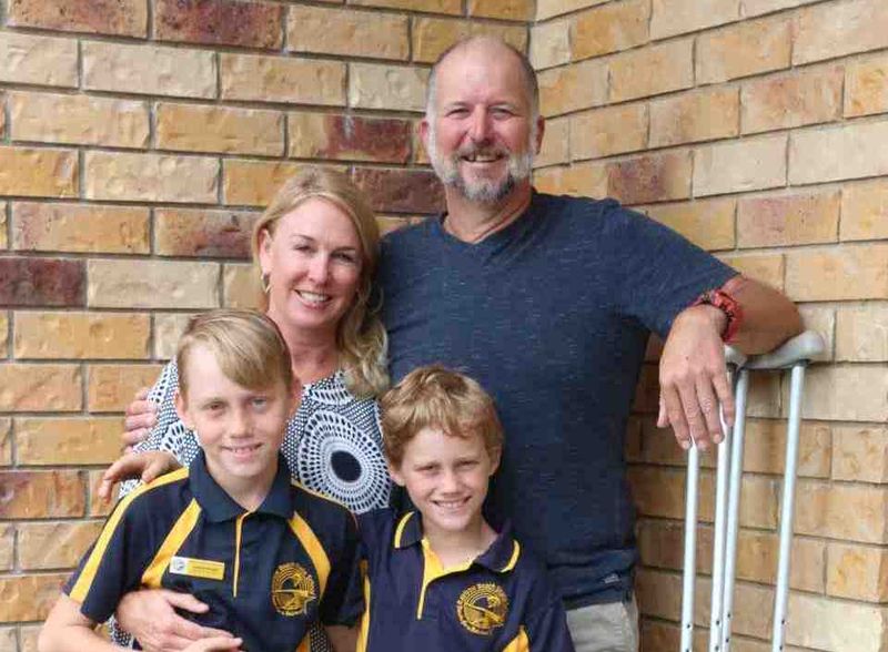 The Ice Man - Rob Gough with his family