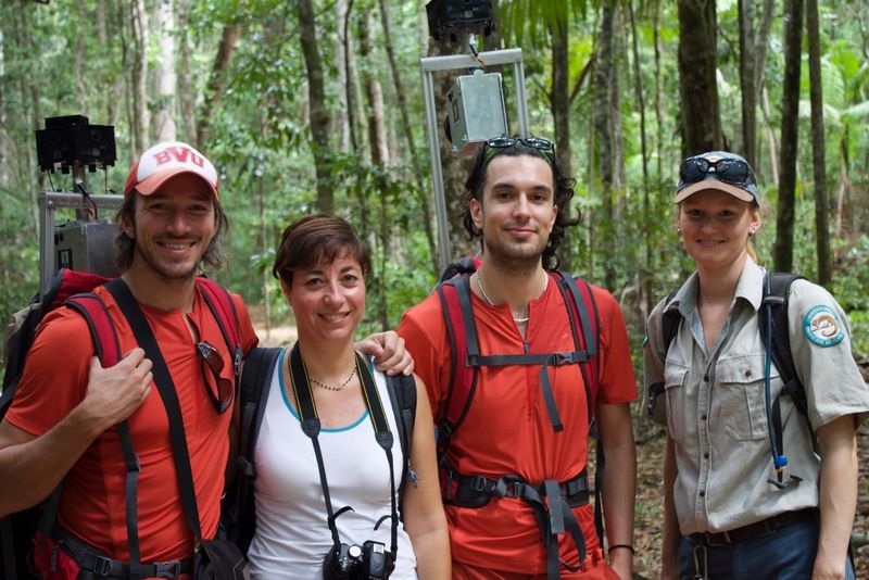 Cooloola Coast is hosting more family from overseas - Trail Me Up’s Fabio Zaffagnini, Salewa International’s Veronica Castell