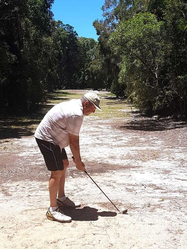 John Craig tees off at Rainbow Shores - but for how much longer? Image supplied