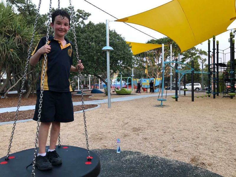 Jack, like the rest of town is loving the new park!