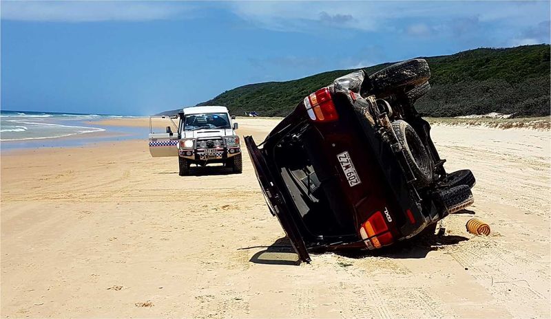 Traffic incident on Fraser Island a reminder to drive to conditions