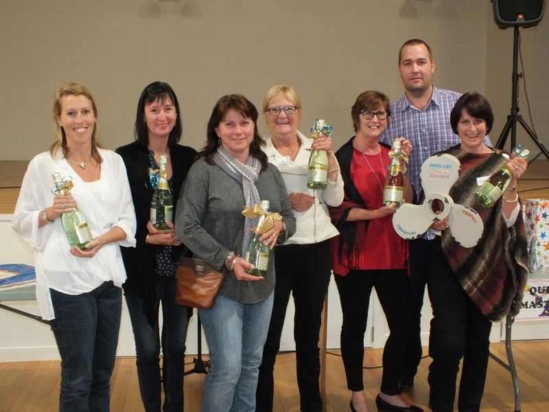 The "propeller" perpetual trophy is pure Rainbow Beach - and the teacher team won it fair and square last year!