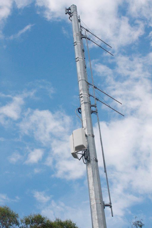 “Yes, the transmitting aerial has been shifted further down the tower”