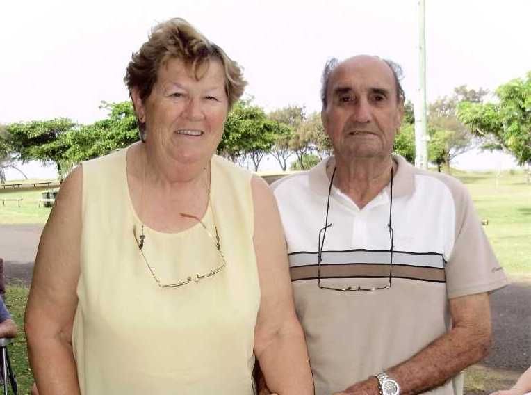 Val Duignan with her late husband Noel 54th wedding anniversary back in 2010
