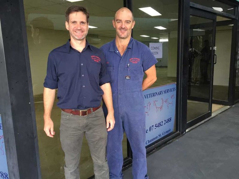 Vets Shannon Coyne and Justin Schooth look forward to moving Tin Can Bay Vets into the new premises this month!