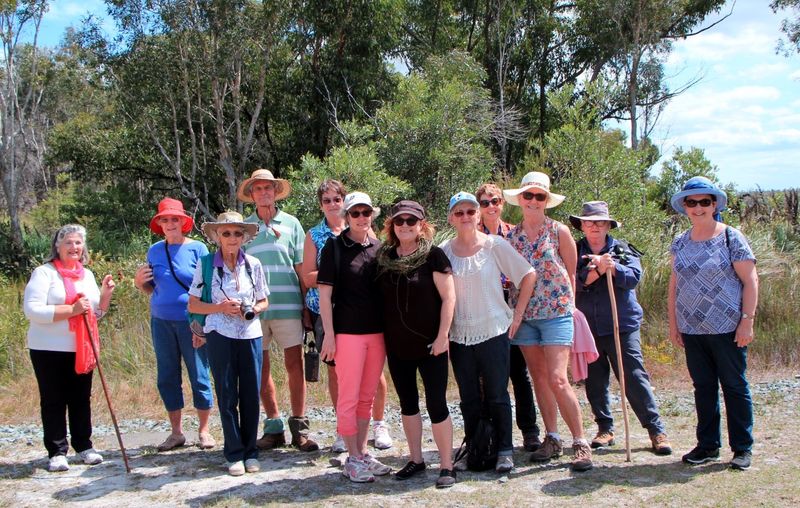 Smiles all round after a thoroughly enjoyable wildflower walk