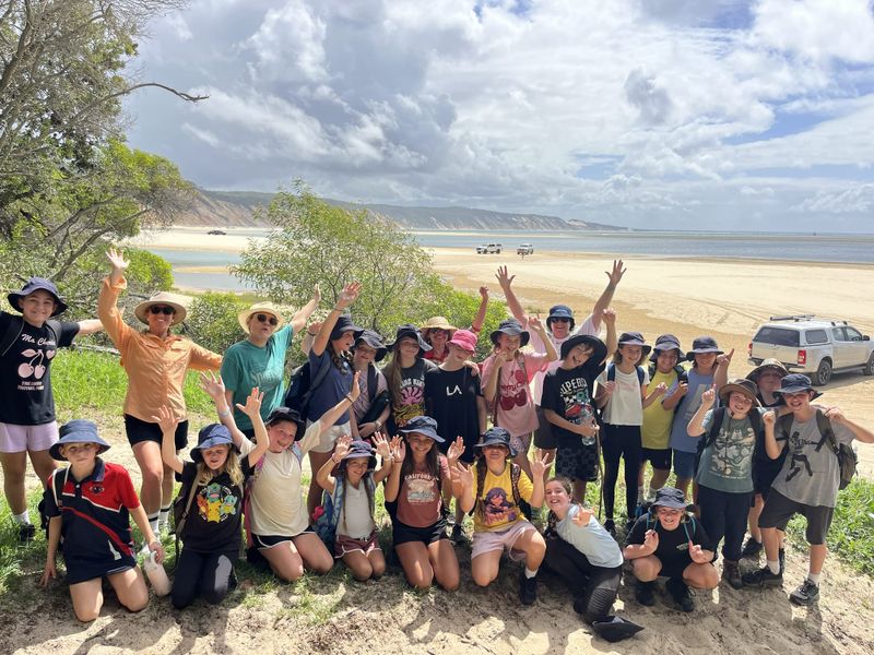 Sand, sun and a whole lot of fun on the Year 6 hike!
