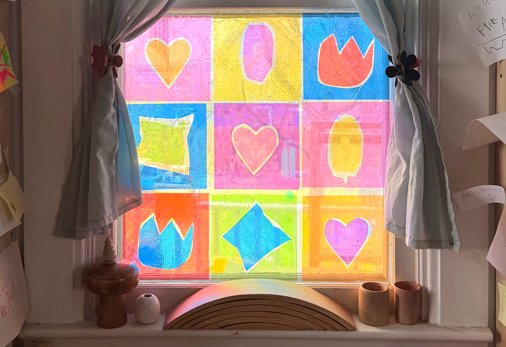 rainbow window art