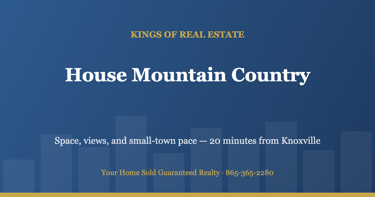 Living in Corryton TN - House Mountain countryside near Knoxville