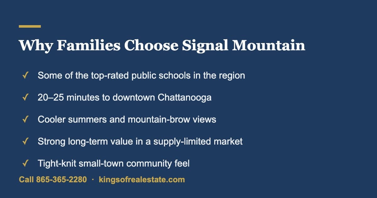 Five reasons families choose Signal Mountain TN in 2026