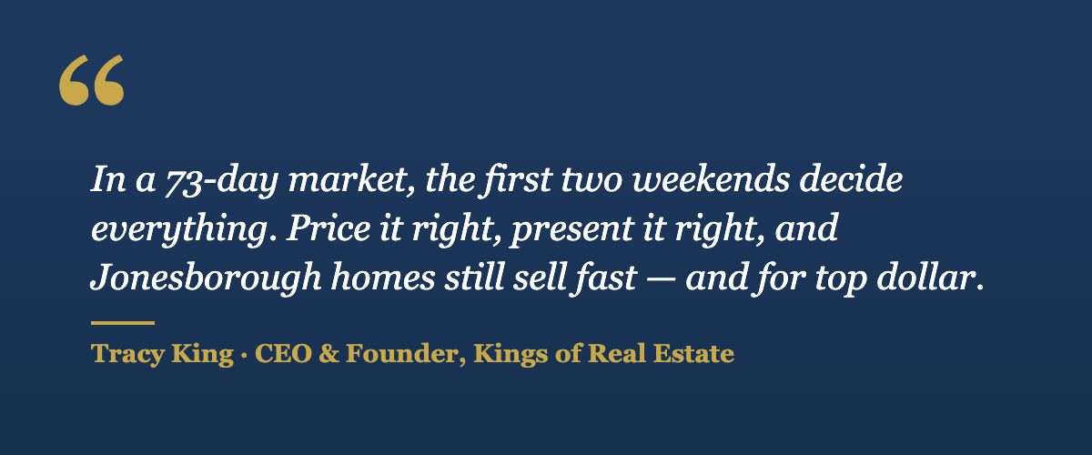 Tracy King quote about selling a home in Jonesborough Tennessee in 2026