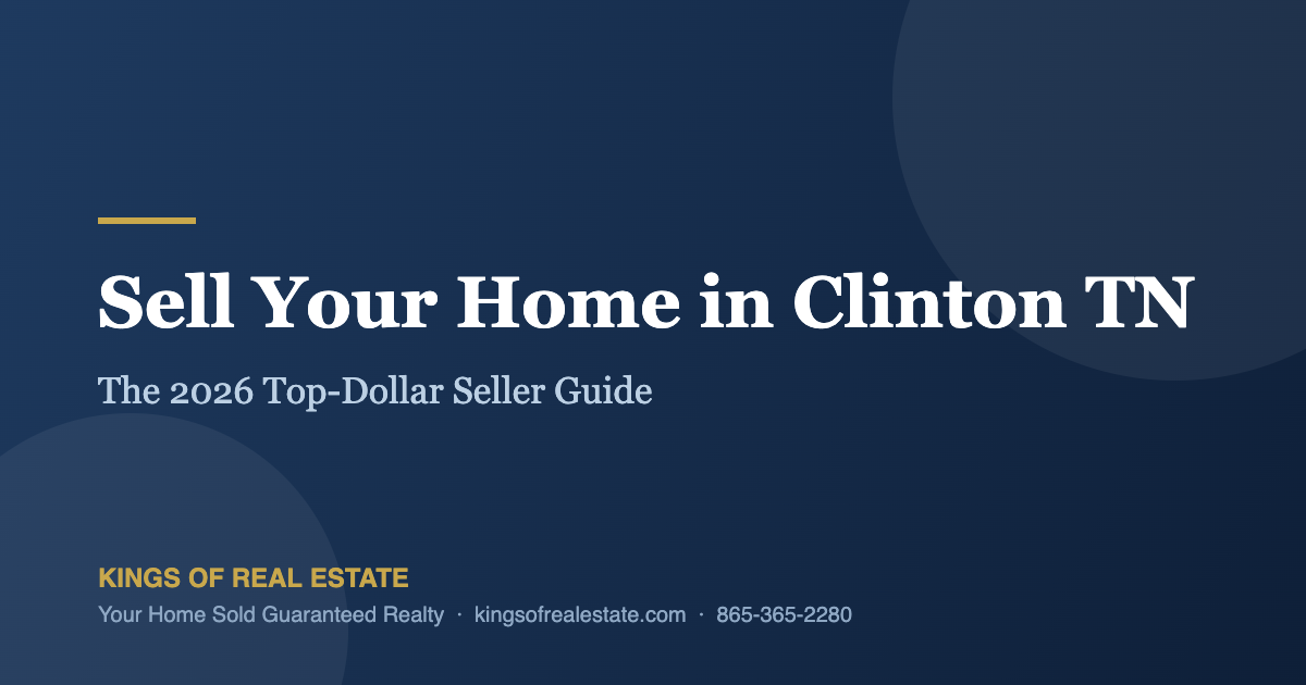 How to Sell Your Home in Clinton TN for Top Dollar in 2026