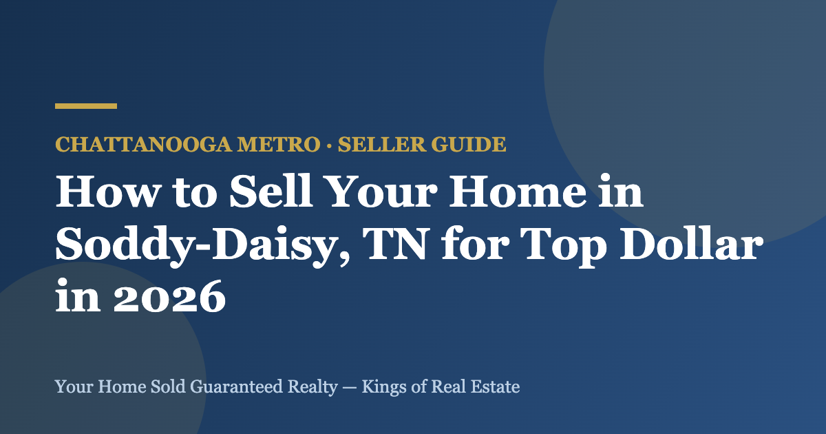 How to Sell Your Home in Soddy-Daisy, TN for Top Dollar in 2026