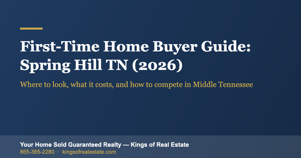 First-Time Home Buyer Guide: Spring Hill TN (2026 Edition)