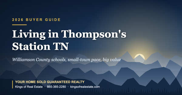 Living in Thompson's Station TN: 2026 Home Buyer's Guide