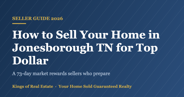 How to Sell Your Home in Jonesborough TN for Top Dollar in 2026