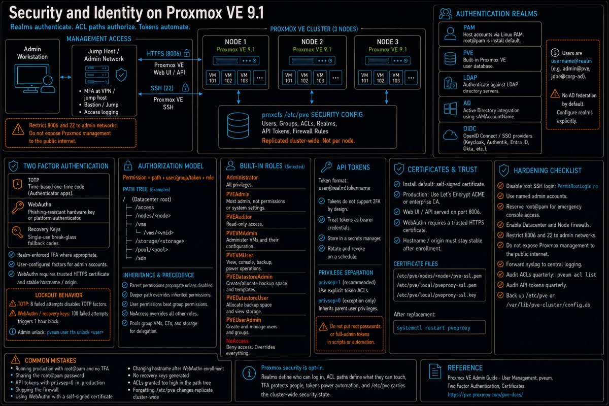 Security and Identity on Proxmox VE 9.1