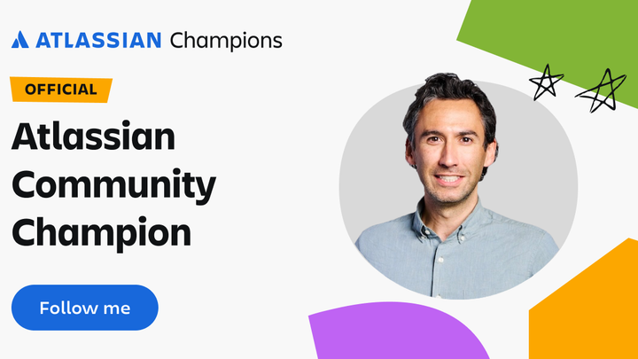 Atlassian Community Champion Banner with Jesse Hormachea's Profile Picture