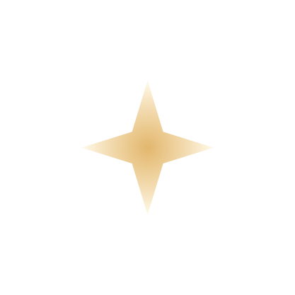 a four-pointed gold star 