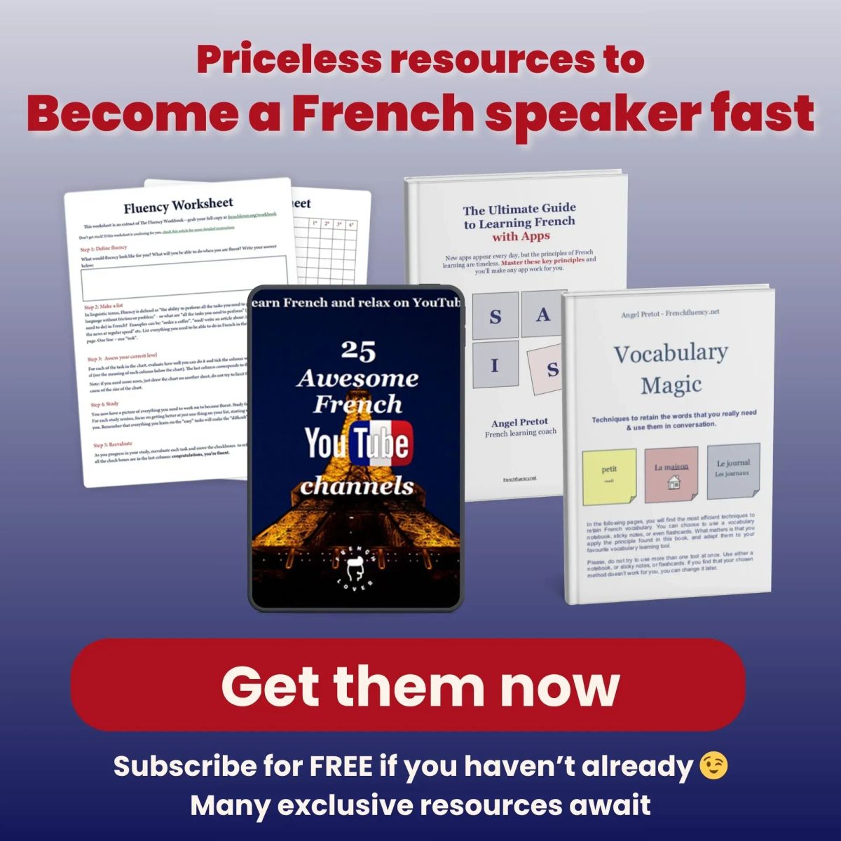 French Fluency free resources