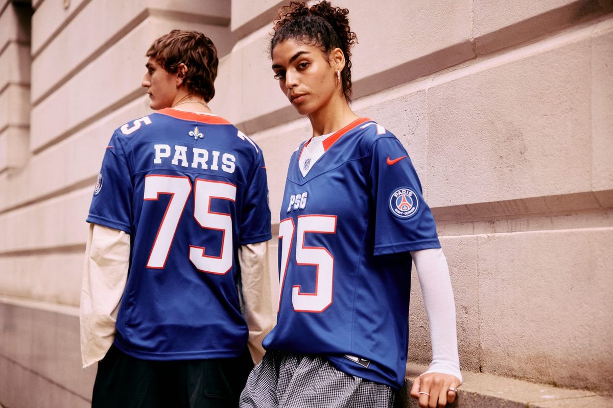 PSG NFL Jersey Blue red and white