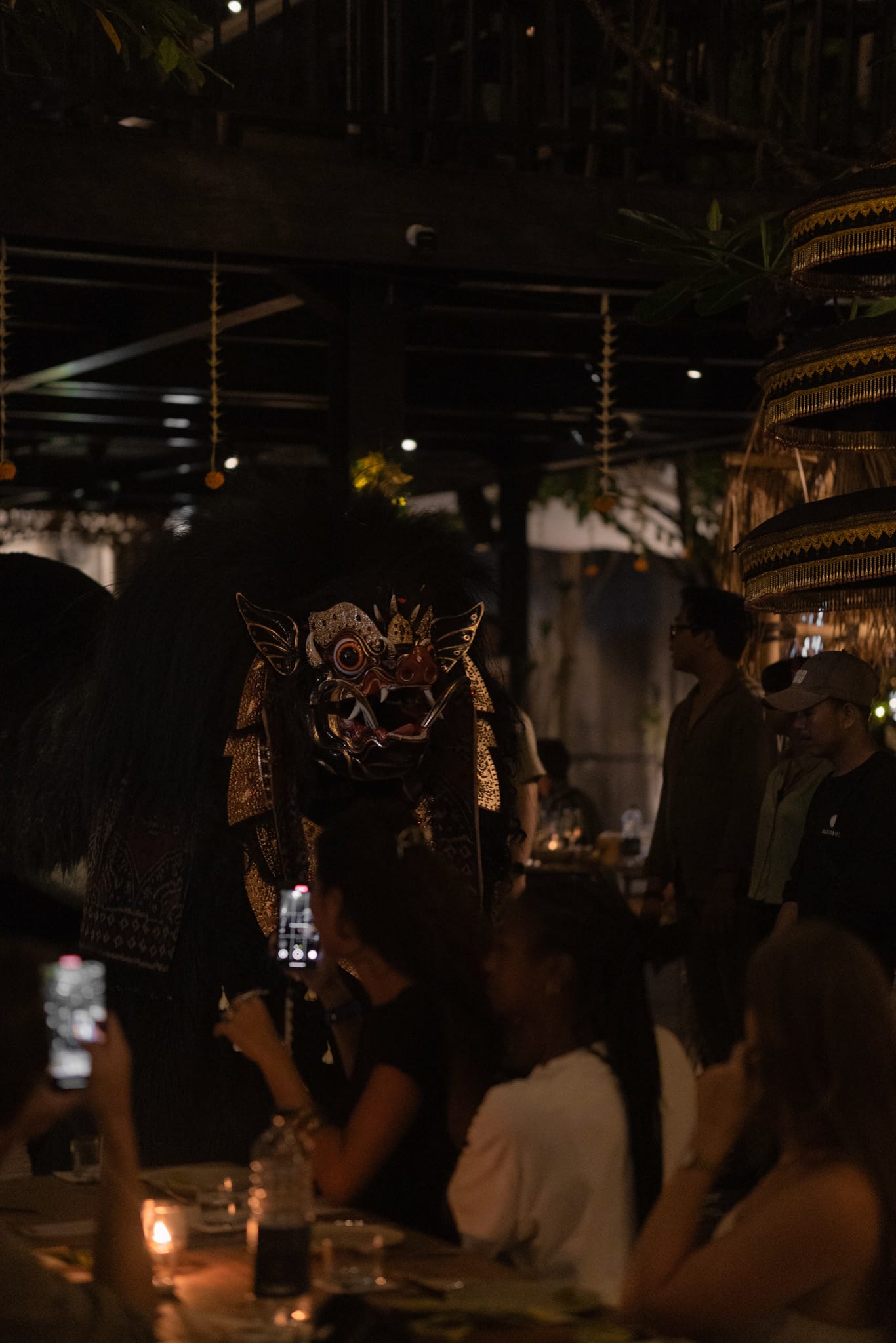 Evening crowd gathering at Ulu Garden, Padang Padang, for cultural event