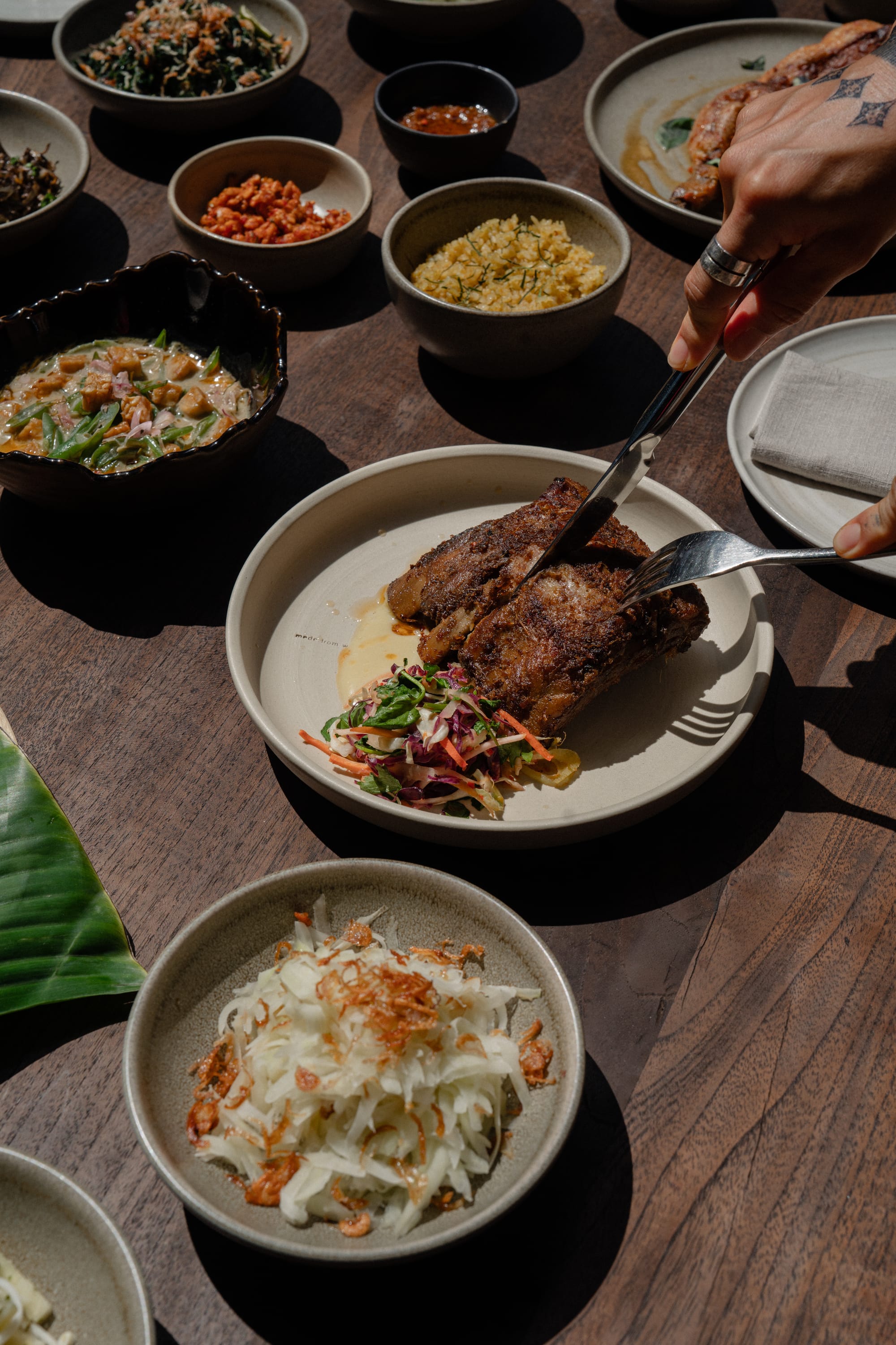 Grilled chicken with Minang-inspired sauce at Ulu Garden