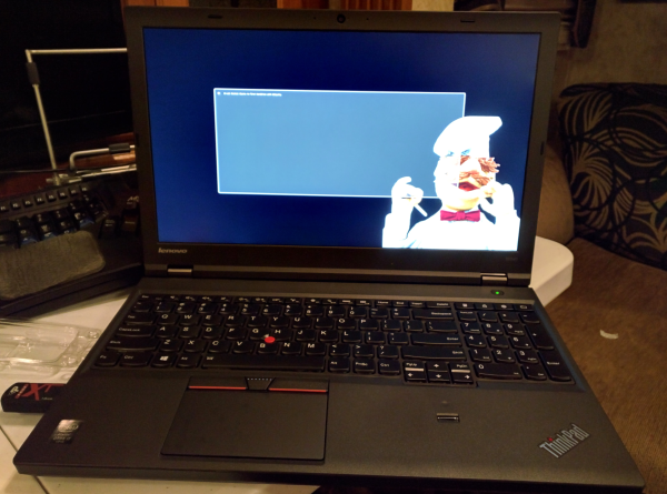 Chef provisioning on a Lenovo W541