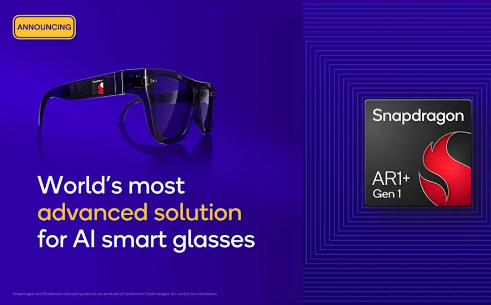 Qualcomm Debuts Generative AI and Snapdragon AR1+ in Smart Glasses
