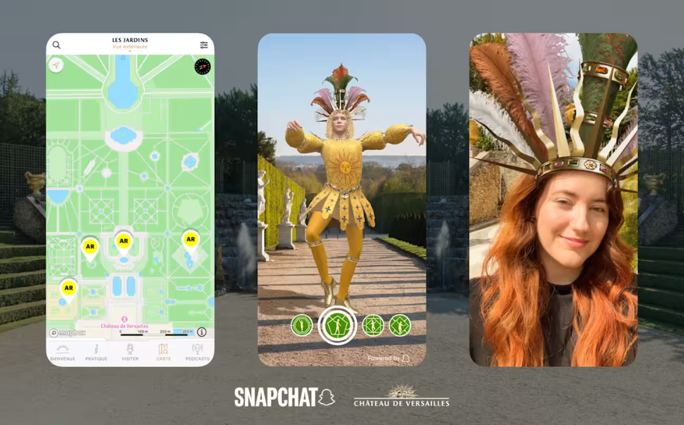 Versailles Gardens Transformed with Snapchat’s AR Dance Experience