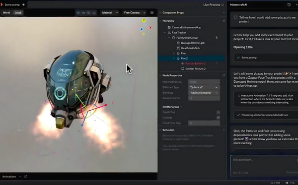 Zappar Launches Mattercraft AI Assistant for No-Code 3D and AR Creation
