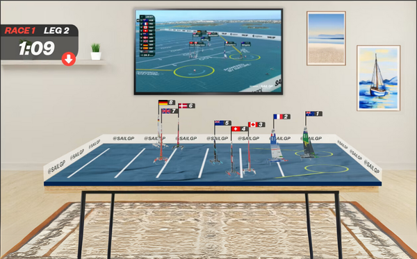 SailGP Turns Any Table Into a Live AR Racecourse
