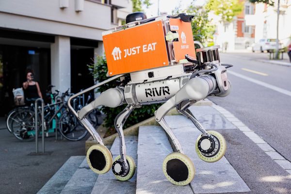 Just Eat Takeaway.com Tests Wheeled-Legged Hybrid Robots for Food Delivery