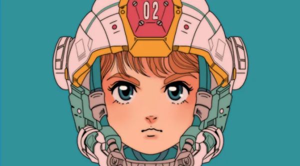 A teenage pilot in a mecha suit