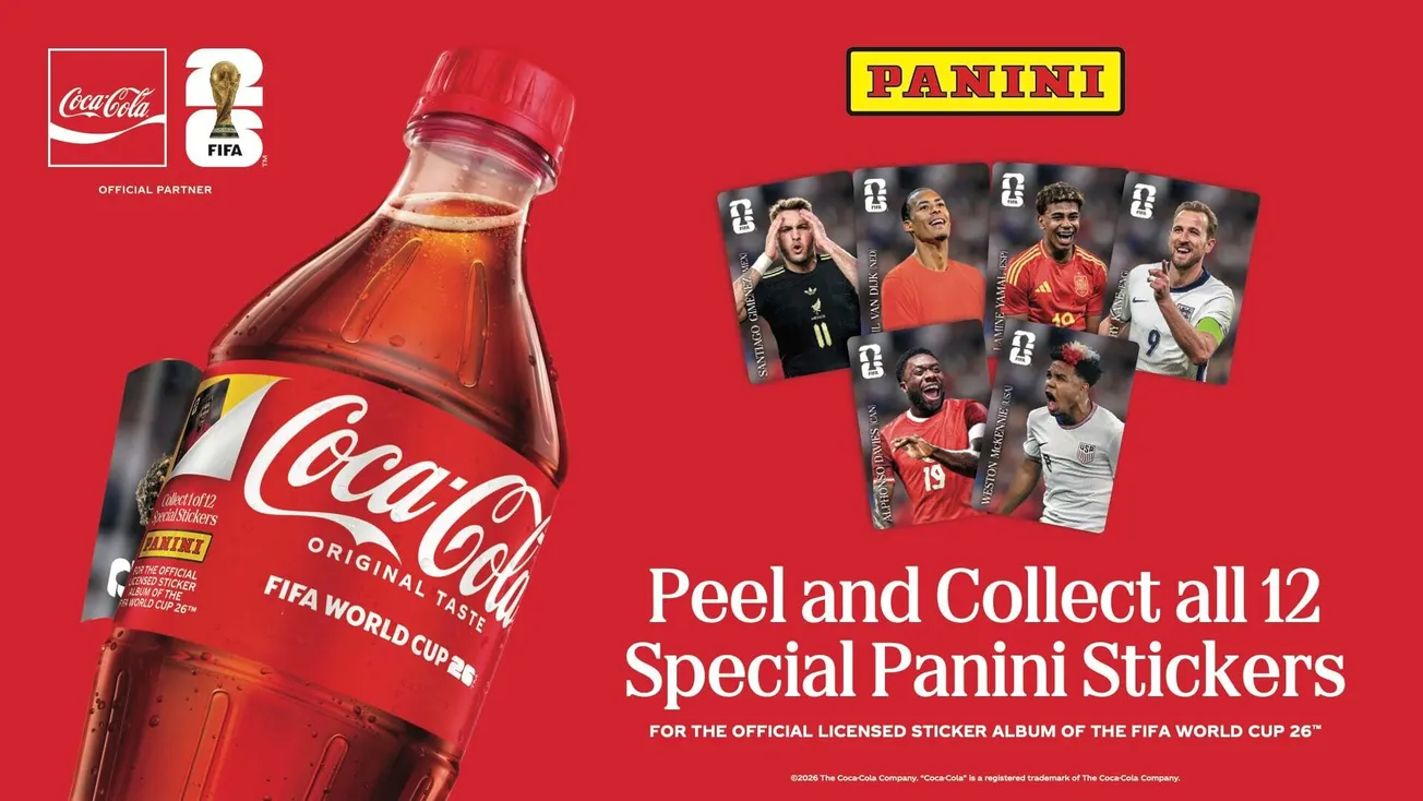 Panini y Coca-Cola revolucionan el álbum del Mundial 2026 con una innovadora experiencia “Under The Label”