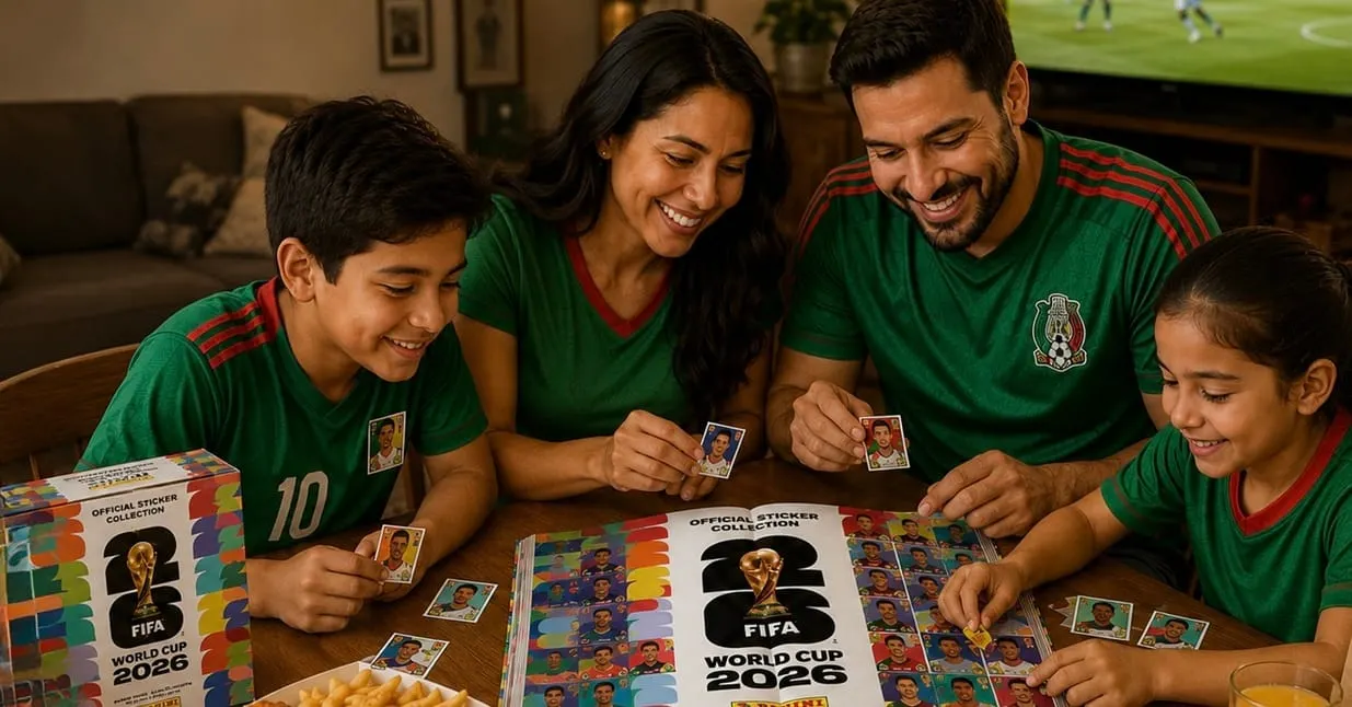 Pollo Royal y el abogado John Peck regalan álbumes y stickers oficiales del Mundial de Futbol 2026