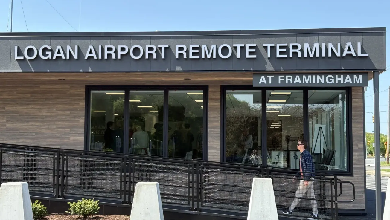 Check-in en Framingham para volar desde el Boston Logan: Massport abrirá una nueva “terminal remota” el próximo mes