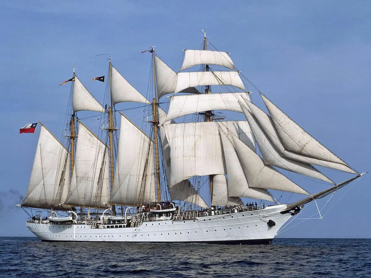 El buque escuela de la Armada de Chile llega al Commonwealth Pier este fin de semana
