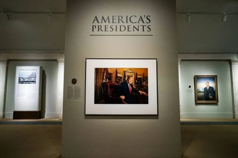 Donald Trump debuta en la exposición de presidentes de la Galería Nacional de Retratos