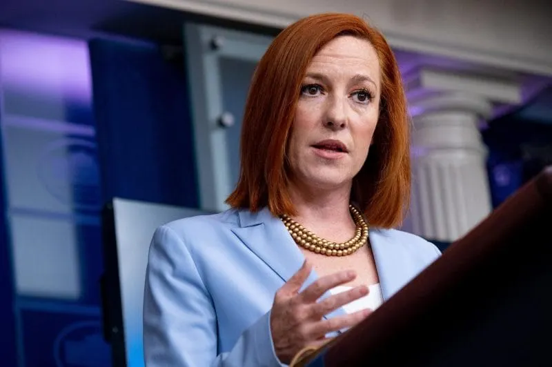 REACCIÓN. Jen Psaki dijo que Estados Unidos condena el régimen del presidente bielorruso Alexander Lukashenko. | Foto: Efe.