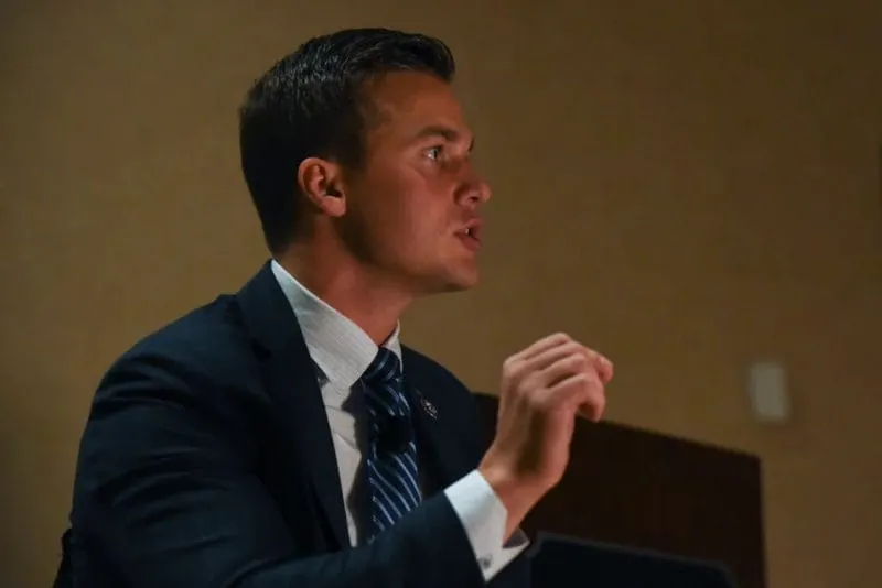 POLÍTICA. El representante Madison Cawthorn en Dallas el 9 de julio. | Foto: Emil Lippe para The Washington Post.