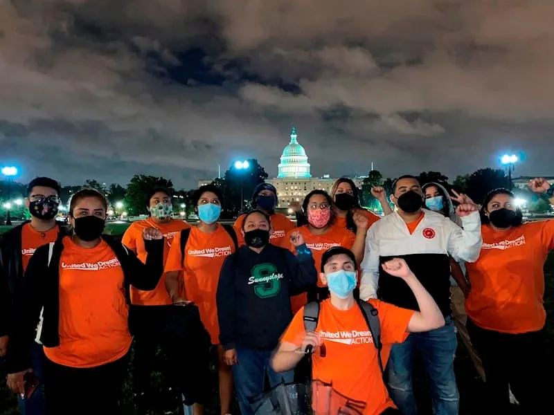 Protesta por derechos a los inmigrantes DACA Dreamers TPS
