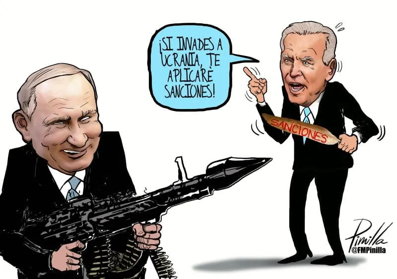 Caricatura | EEUU, Rusia y Ucrania