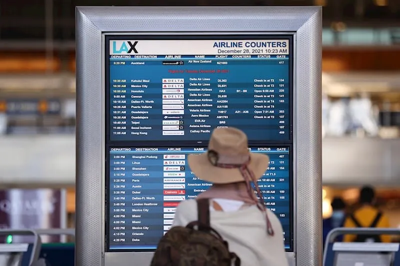 La primera semana del año inicia con 1 mil 800 vuelos cancelados