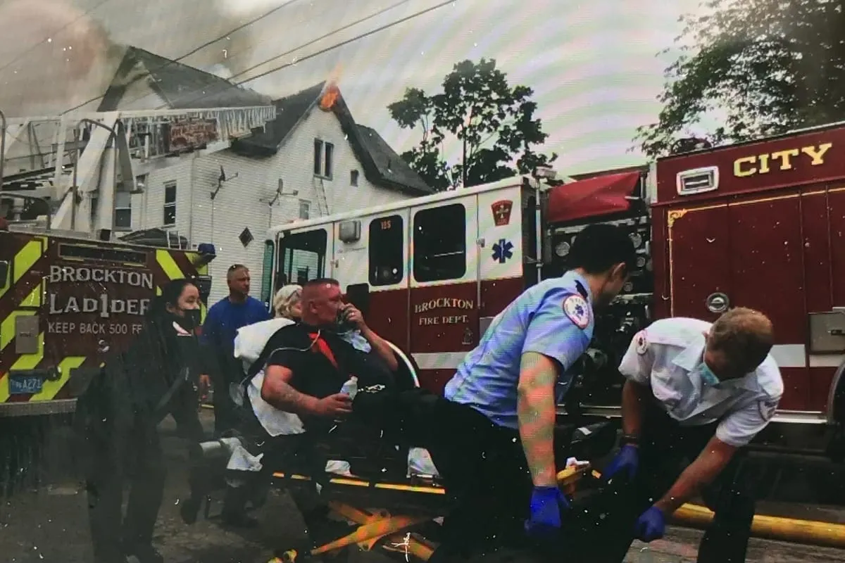 incendio en Brockton